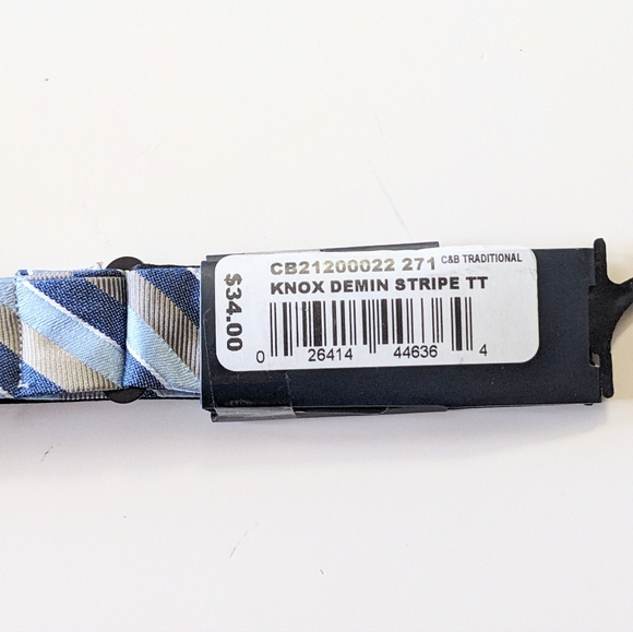 CROFT & BARROW, Striped Bow Tie - Picture 4 of 4